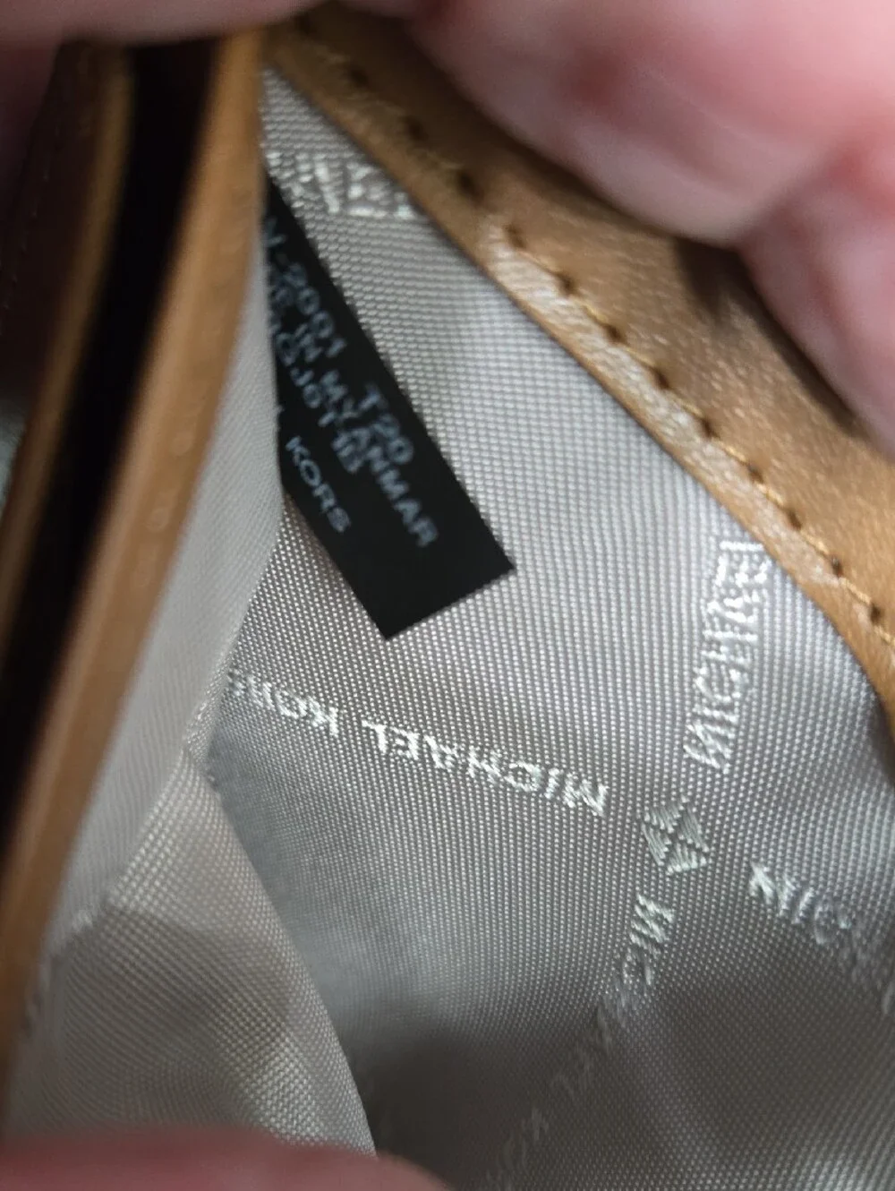 NWOT Michael Kors Brown  Signature MK Passport and Card Holder